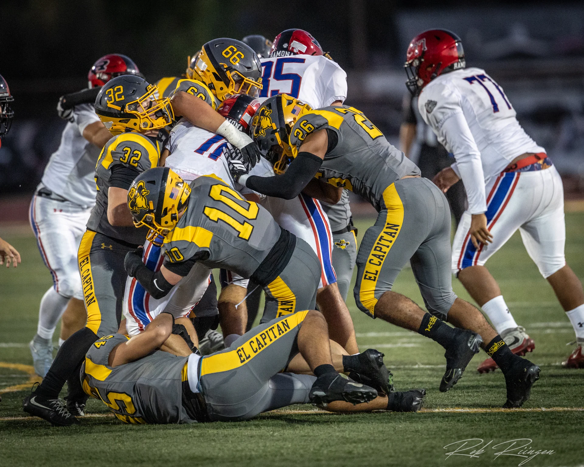 El Cap defense making the stop